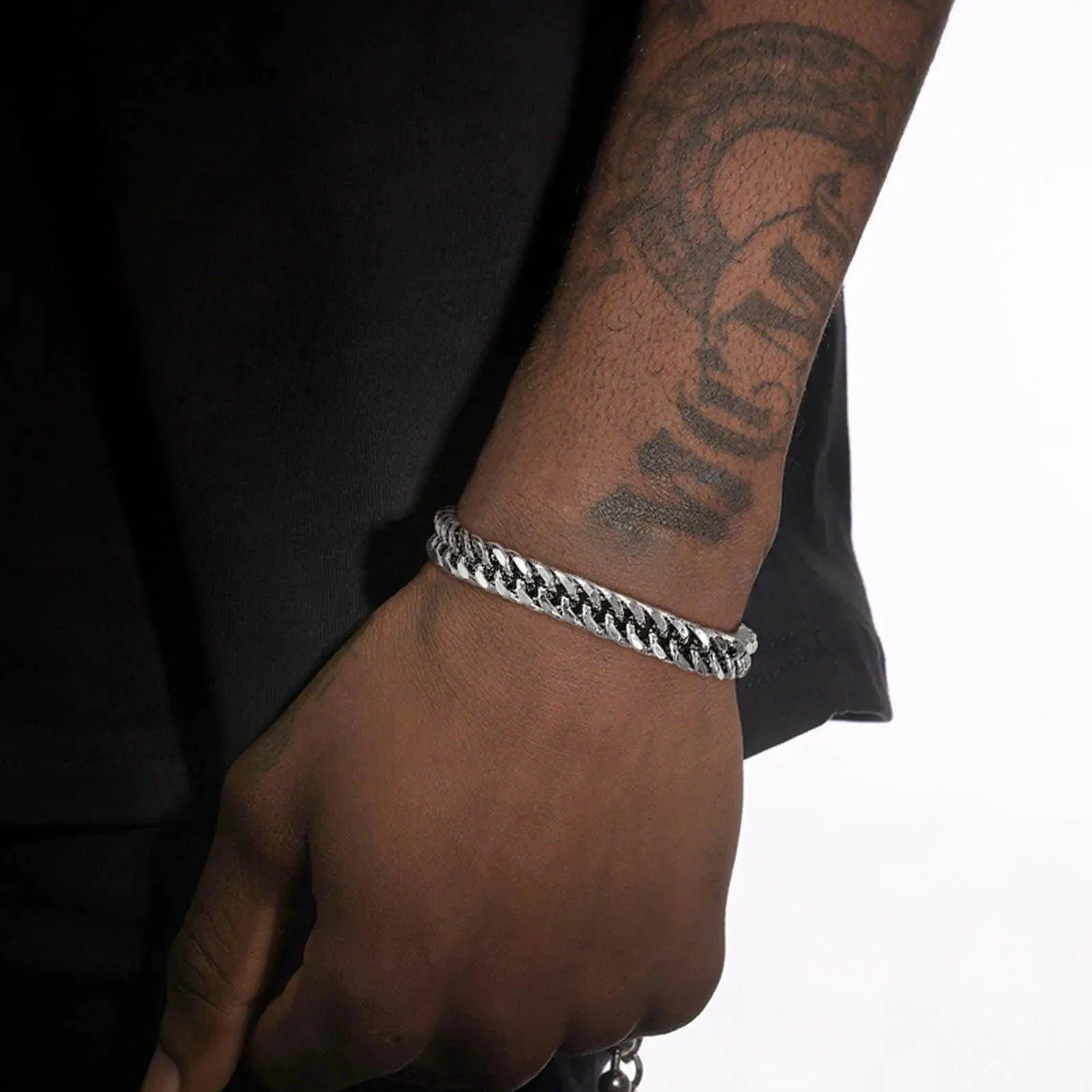 VacationGrabs Cuban Link Bracelets for Men - Stylish Set
