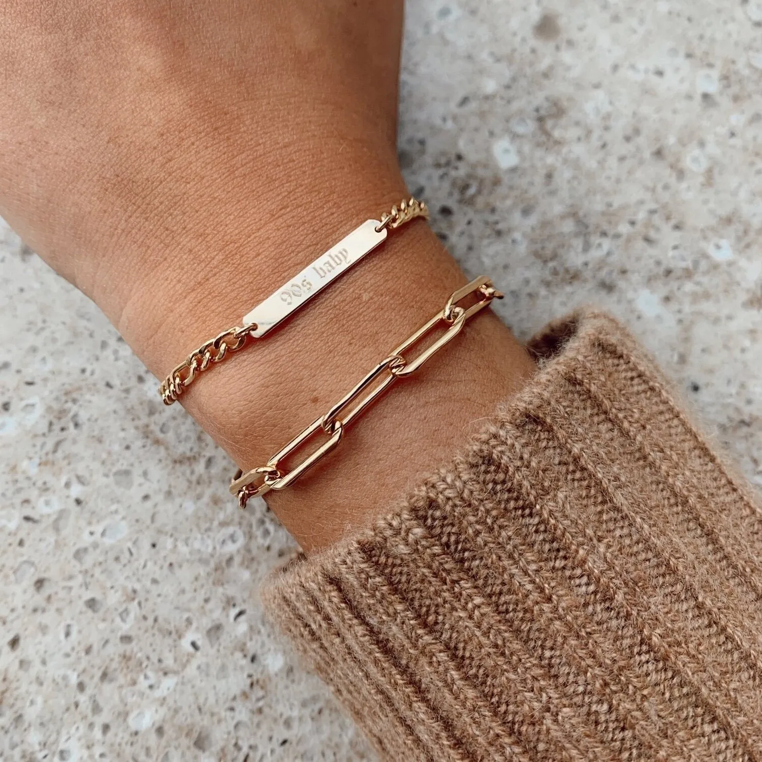 Vera Stackable Gold Filled Link Bracelets
