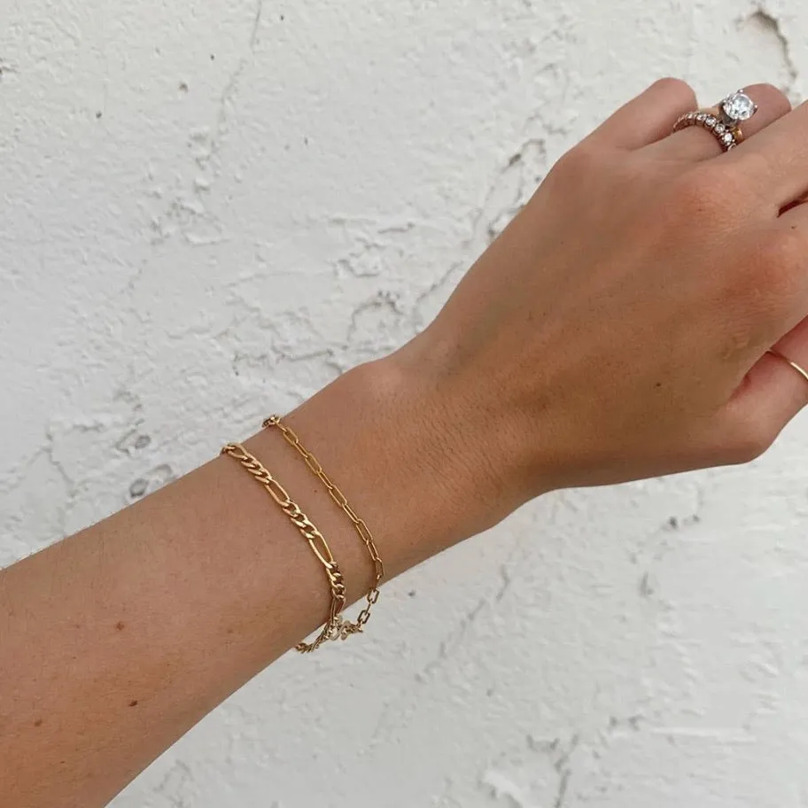 Vera Stackable Gold Filled Link Bracelets