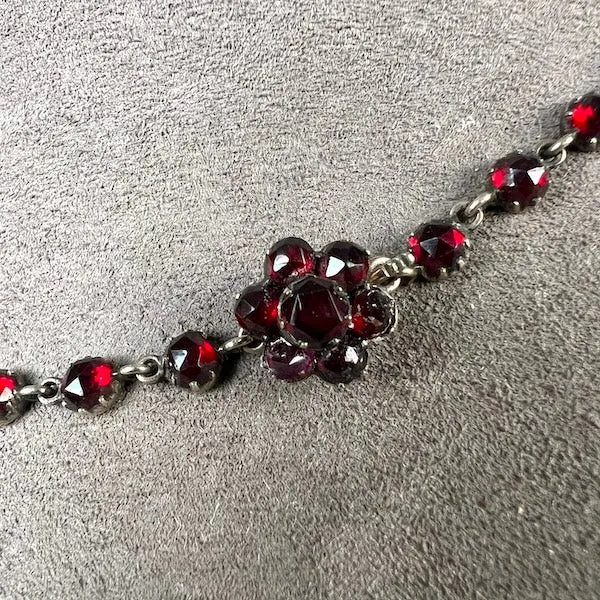 Victorian Bohemian Garnet Necklace