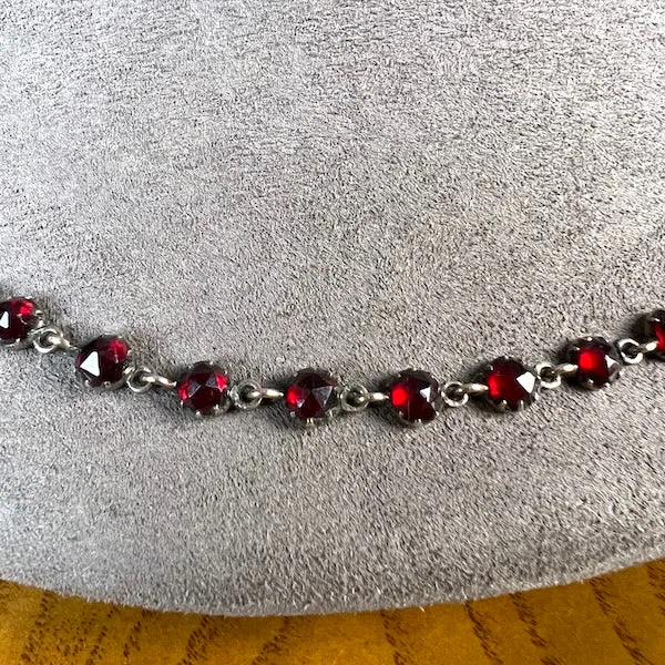 Victorian Bohemian Garnet Necklace