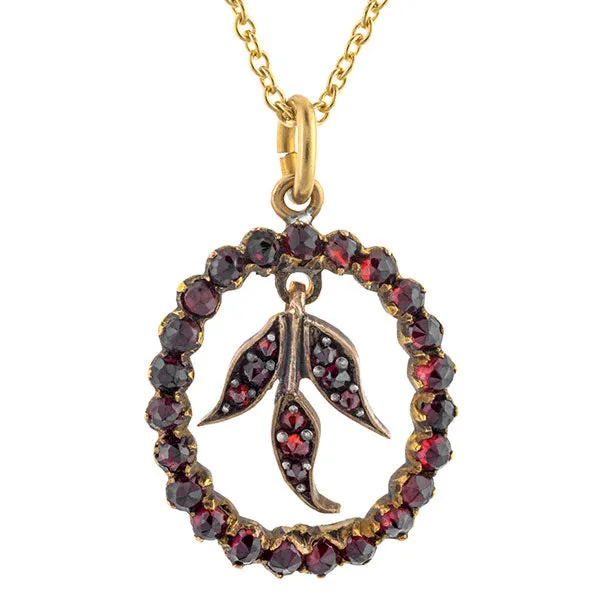 Victorian Bohemian Garnet Pendant
