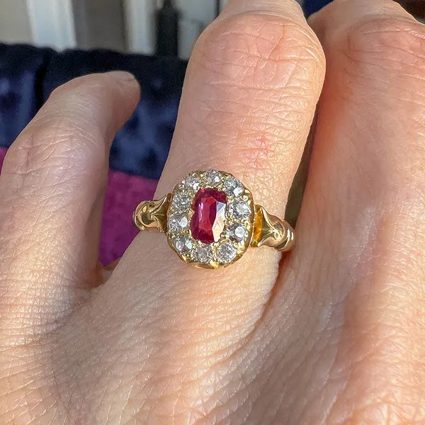 Victorian Ruby & Diamond Ring