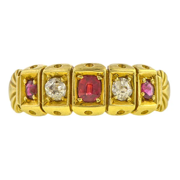 Victorian Ruby & Diamond Ring