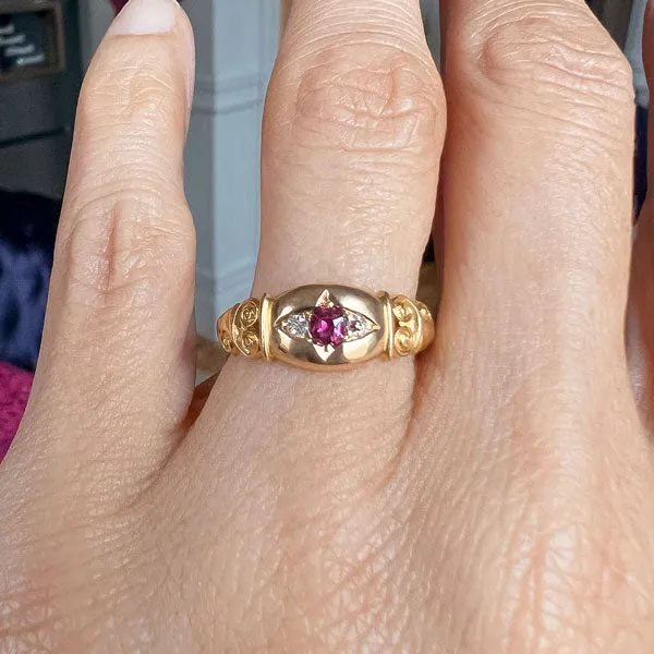 Victorian Ruby & Diamond Ring