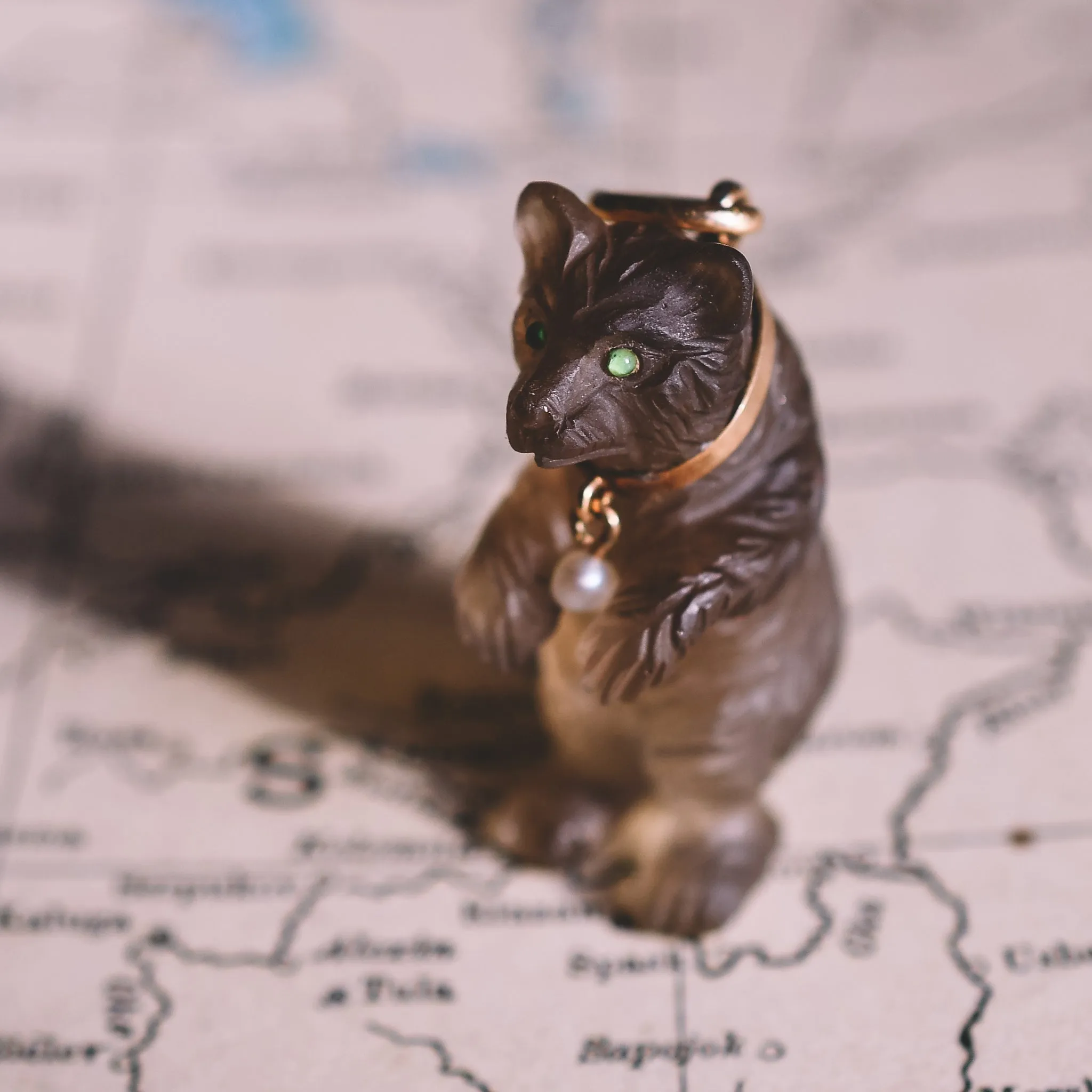 Victorian Russian Brown Bear Pendant