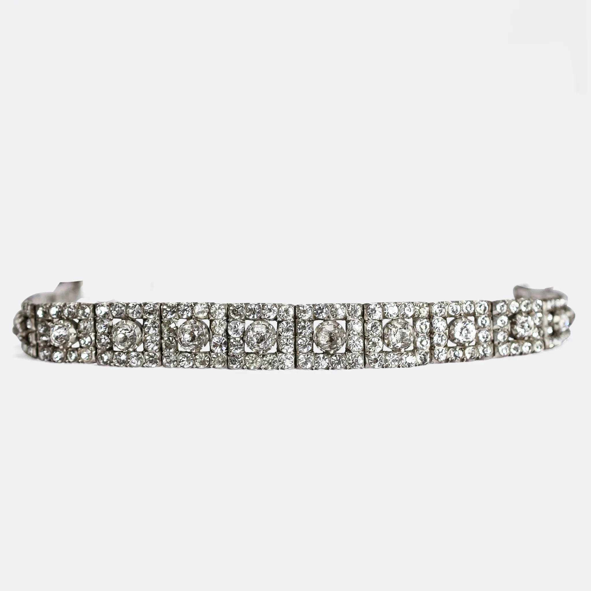 Victorian White Paste Choker
