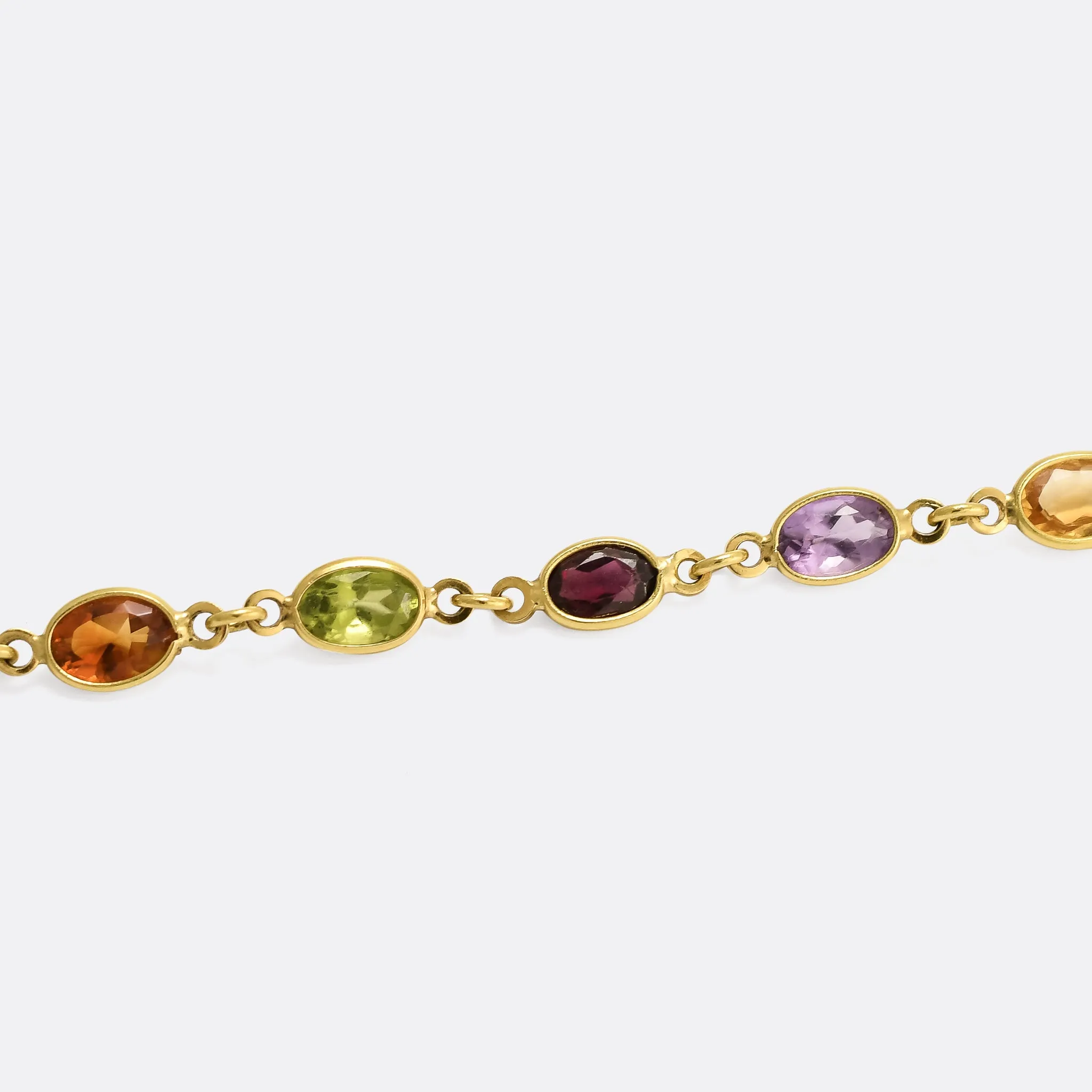 Vintage 18k Gold Harlequin Necklace