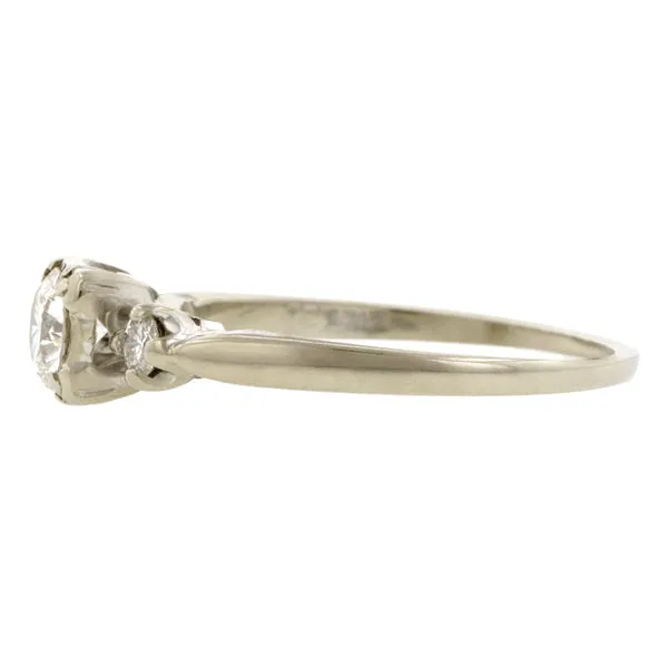 Vintage Diamond Engagement Ring, RBC 0.35ct