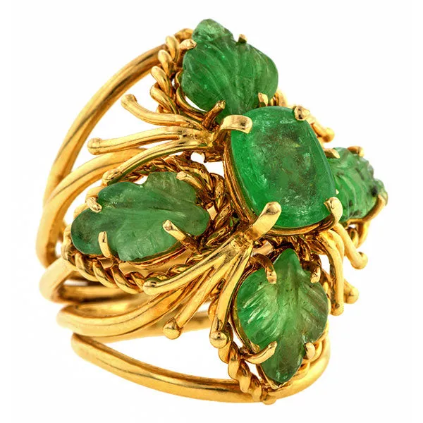 Vintage Emerald Cocktail Ring