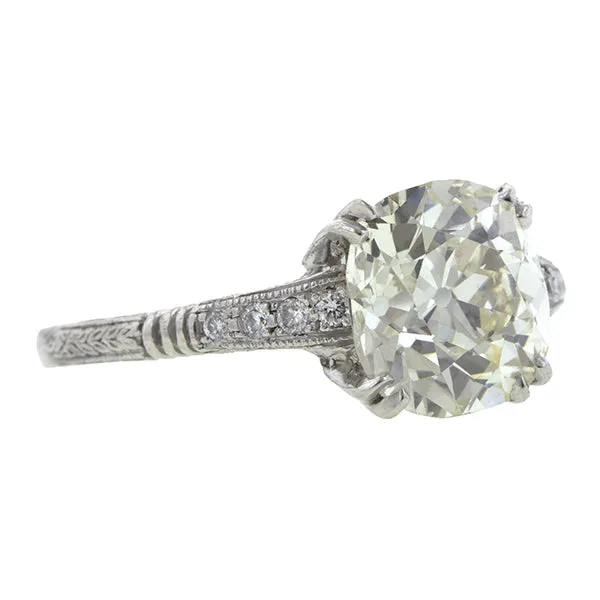 Vintage Engagement Ring, Old Mine 2.43ct