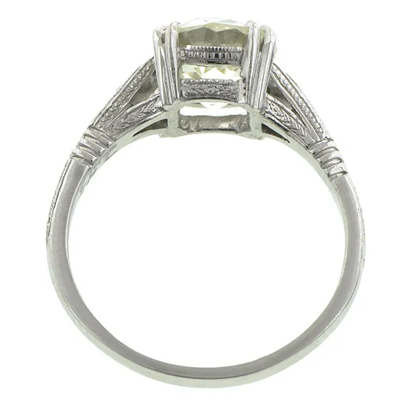 Vintage Engagement Ring, Old Mine 2.43ct