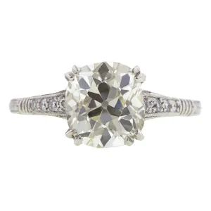 Vintage Engagement Ring, Old Mine 2.43ct