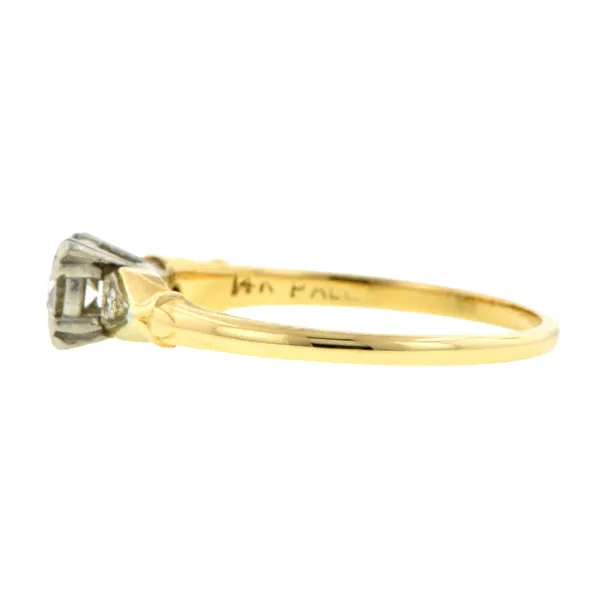 Vintage Engagement Ring, RBC 0.21ct