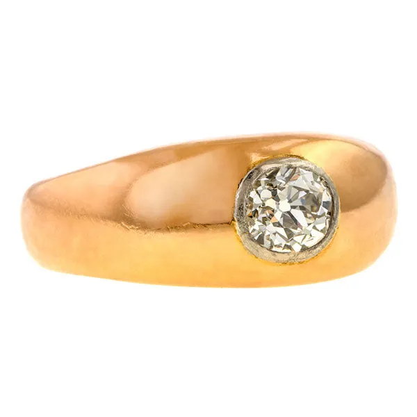 Vintage Gypsy Set Diamond Ring, 0.80ct