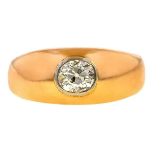 Vintage Gypsy Set Diamond Ring, 0.80ct