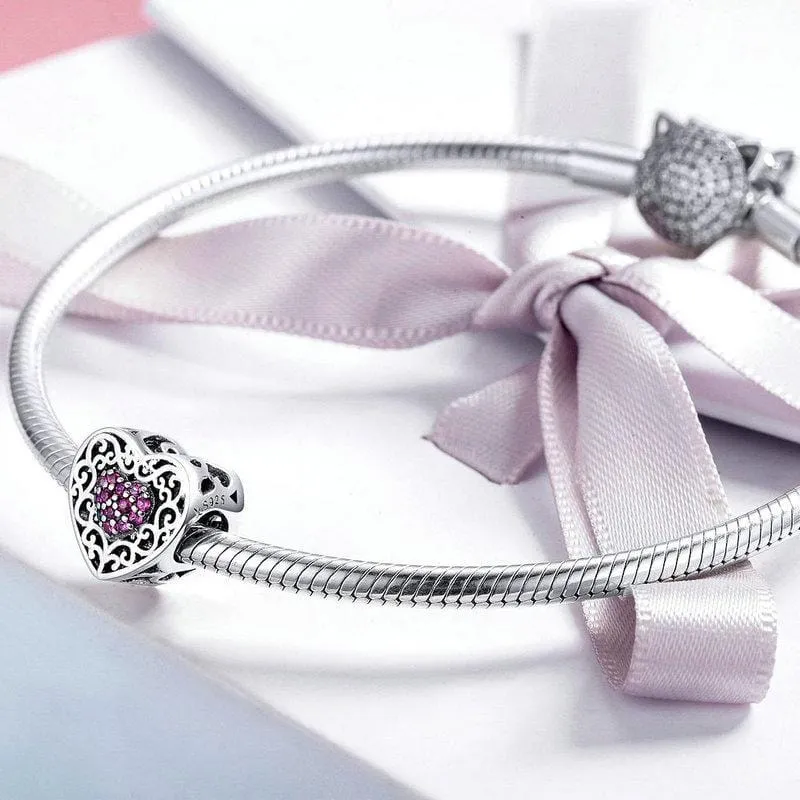 Vintage Heart Charm