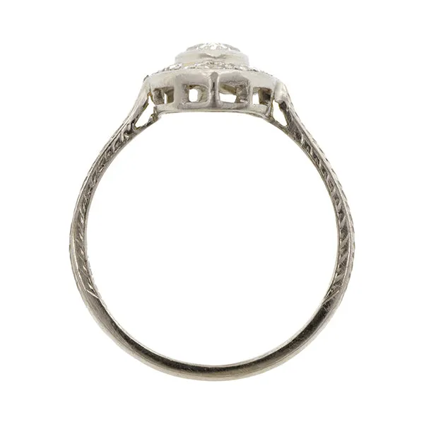 Vintage Marquise Engagement Ring, Marquise 0.56ct