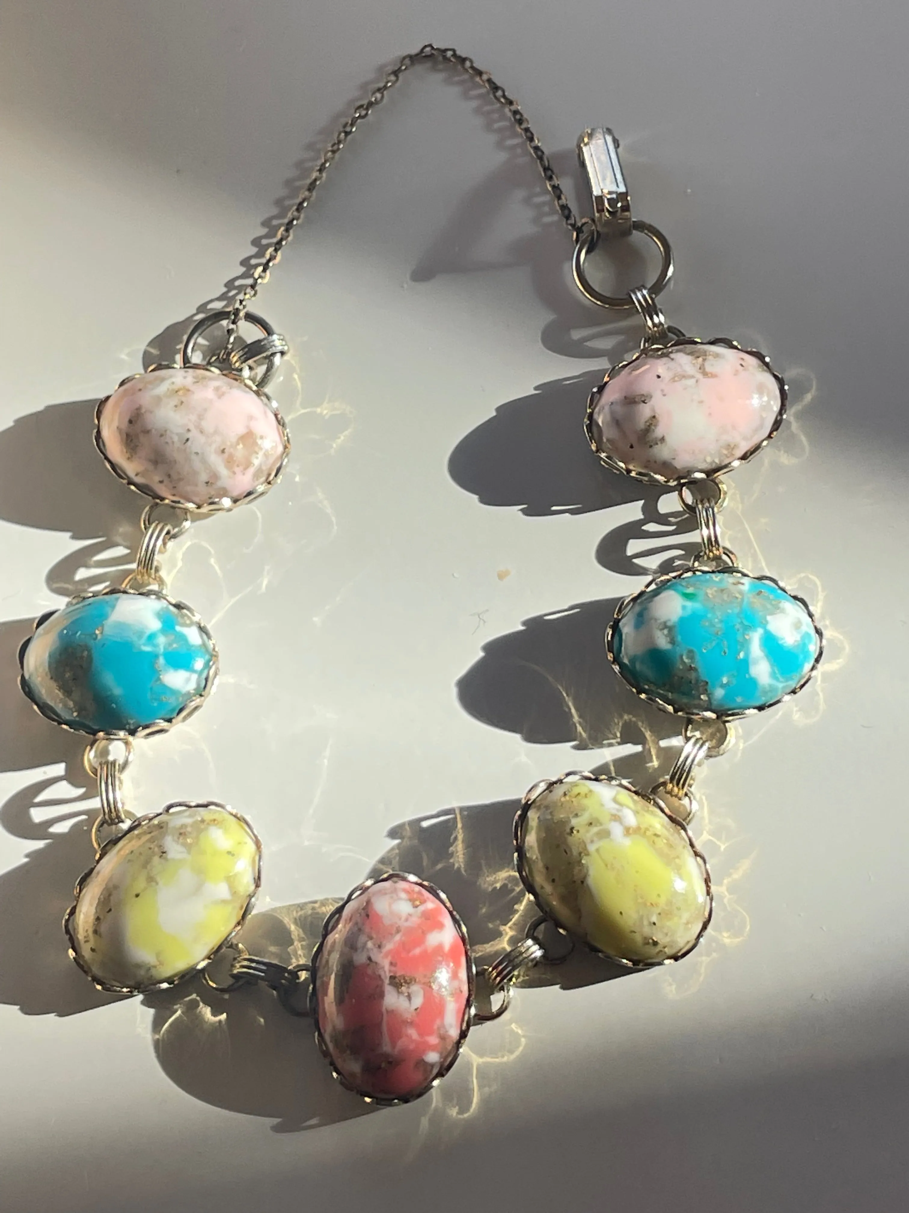 Vintage Pastel Stone Bracelet