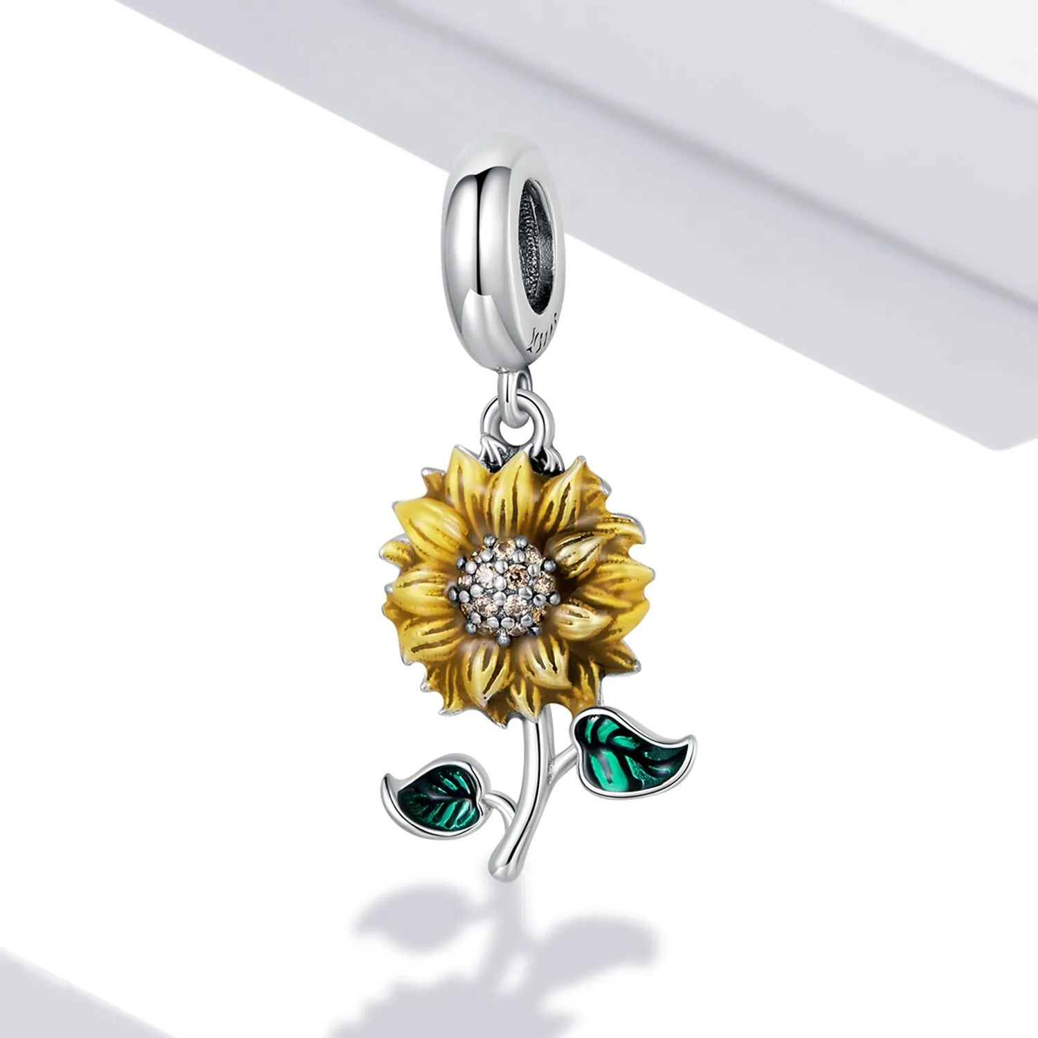 Vintage Sunflower Pendant Charm