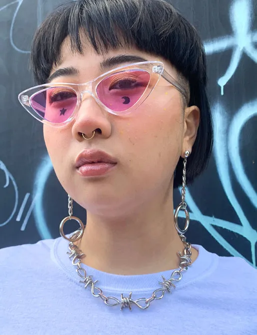 WALK THE WIRE BARB CHAIN NECKLACE