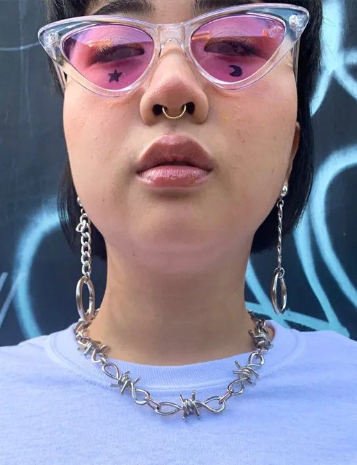 WALK THE WIRE BARB CHAIN NECKLACE