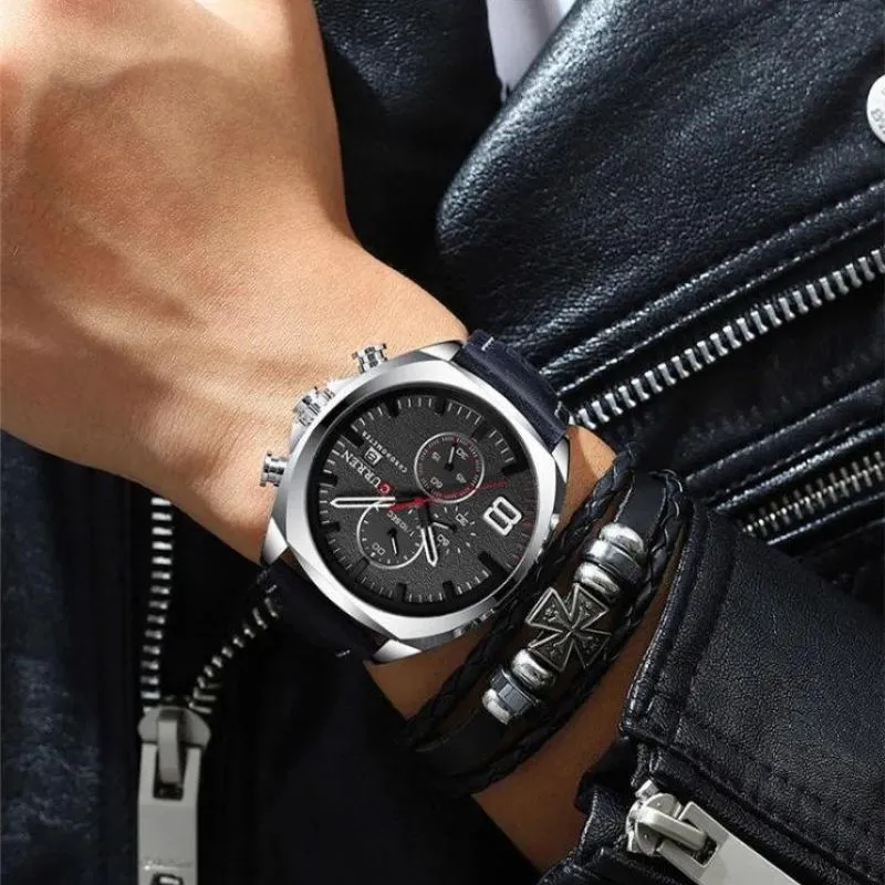 Waterproof Chronograph Sport Watch with Military Design