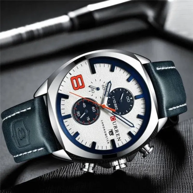 Waterproof Chronograph Sport Watch with Military Design