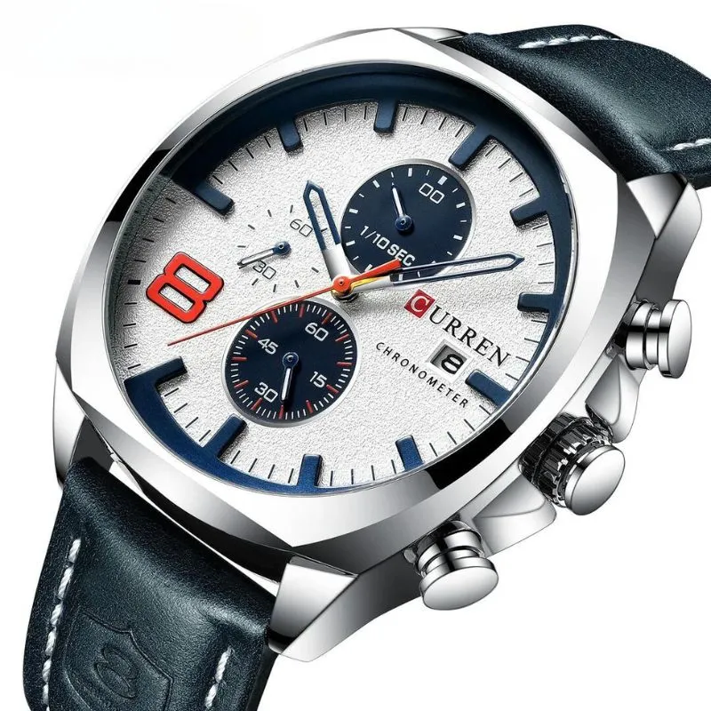 Waterproof Chronograph Sport Watch with Military Design