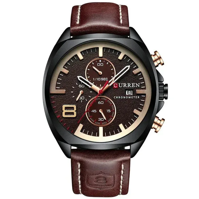 Waterproof Chronograph Sport Watch with Military Design