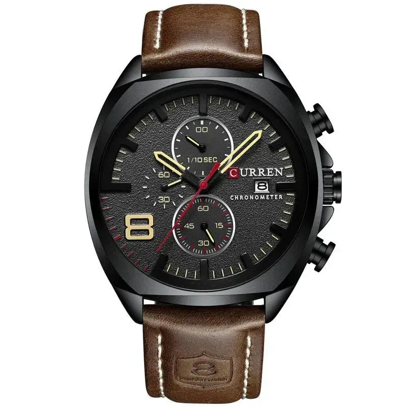 Waterproof Chronograph Sport Watch with Military Design