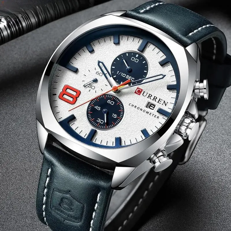 Waterproof Chronograph Sport Watch with Military Design