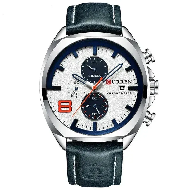 Waterproof Chronograph Sport Watch with Military Design
