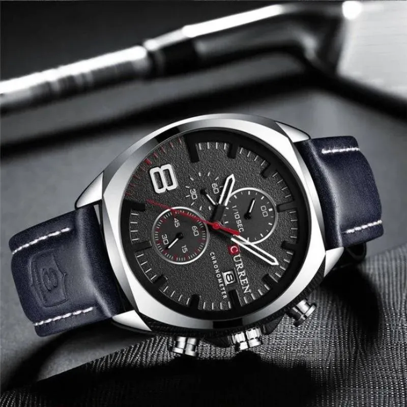 Waterproof Chronograph Sport Watch with Military Design
