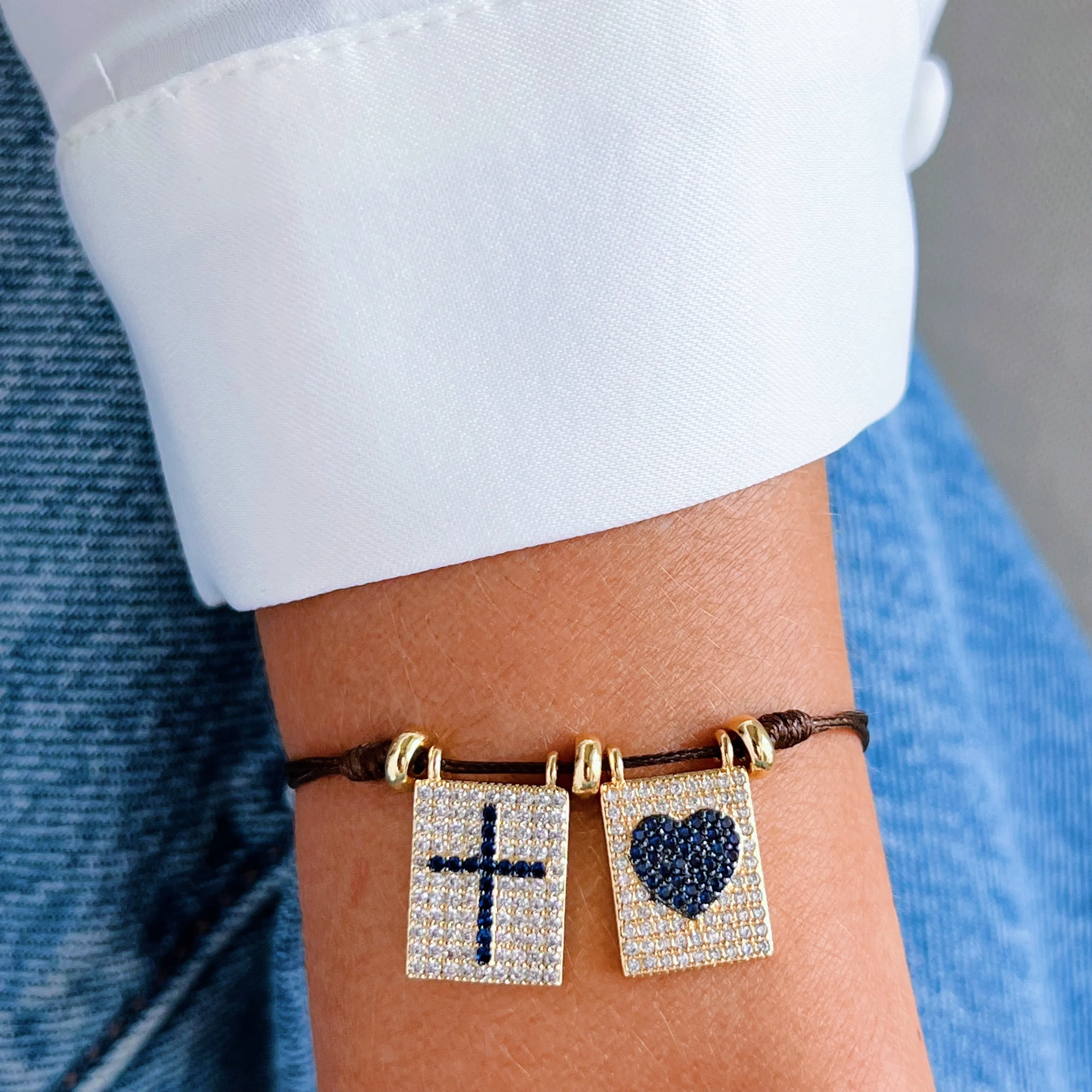 Wear Love and Faith Together Heart & Cross Double Scapular Necklace