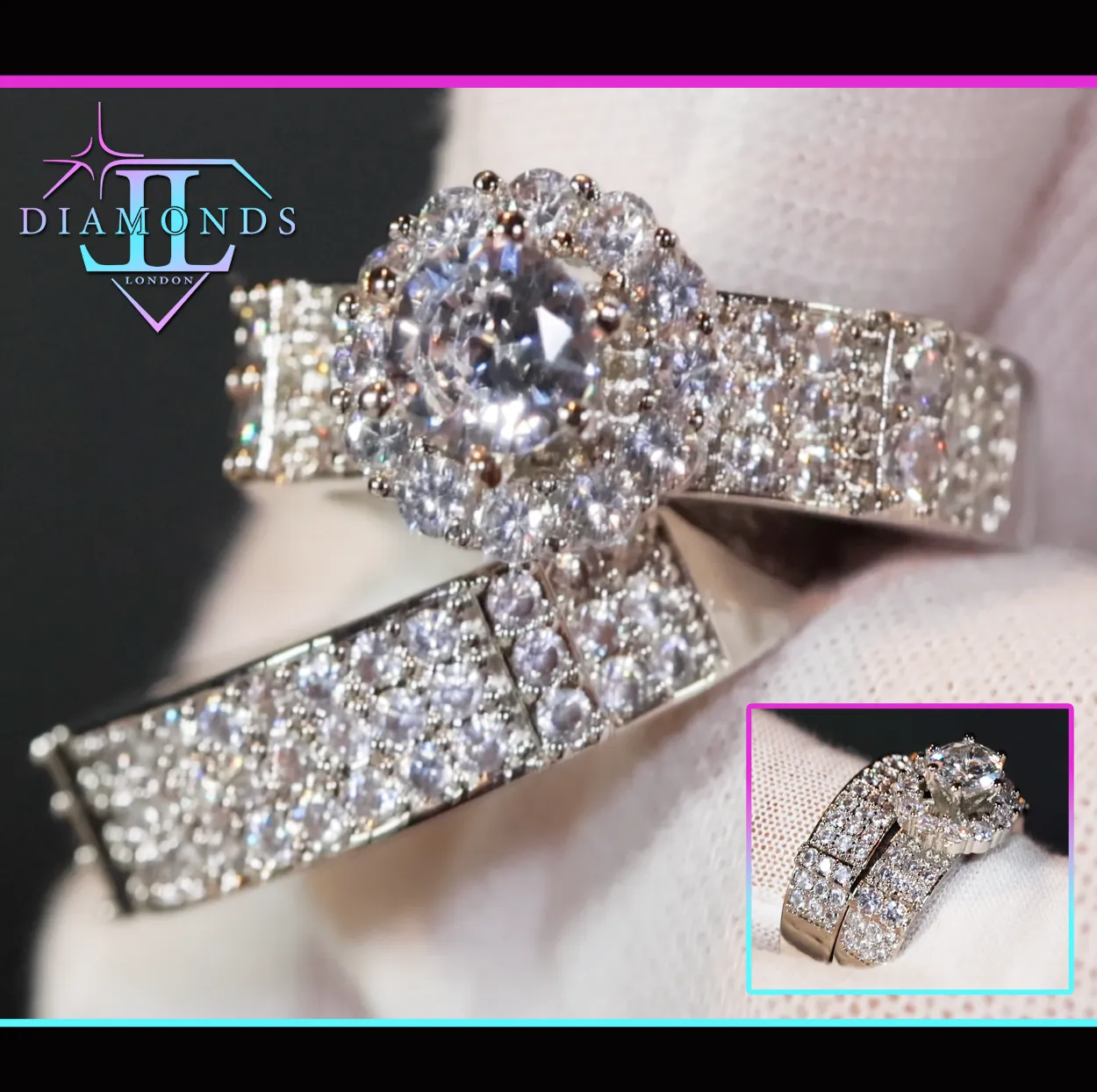Wedding Ring | Engagement Ring Set | Engagement Rings | Womens Diamond Ring Set