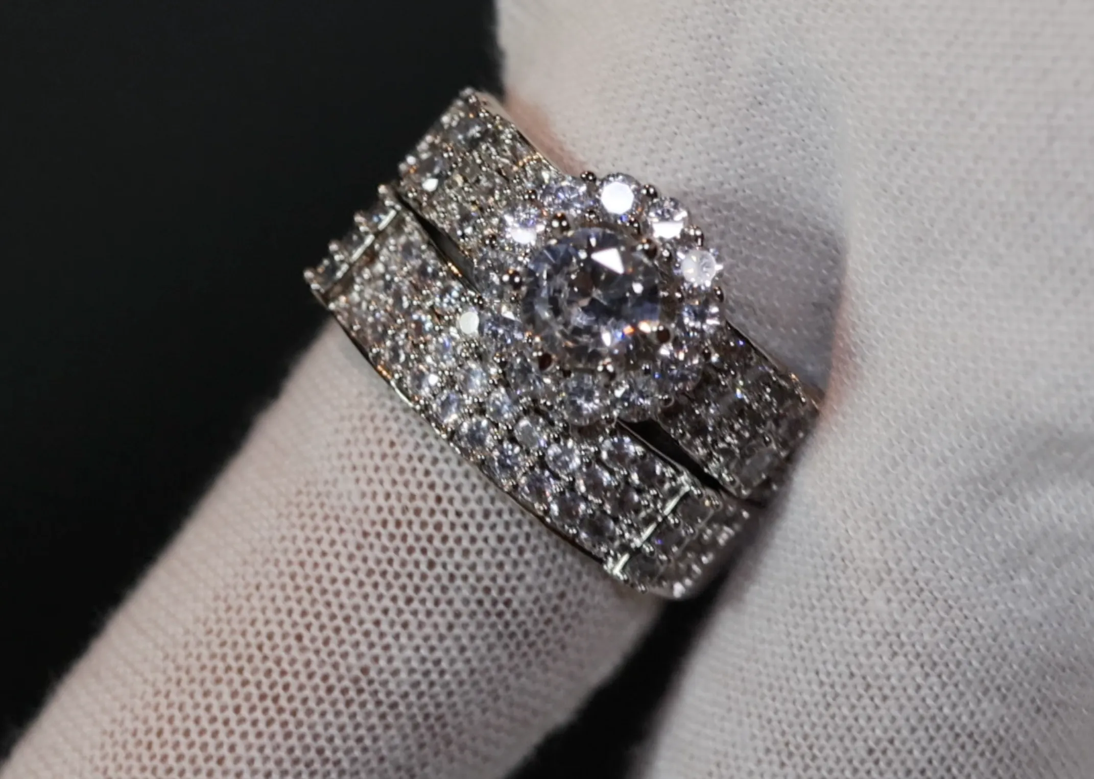 Wedding Ring | Engagement Ring Set | Engagement Rings | Womens Diamond Ring Set