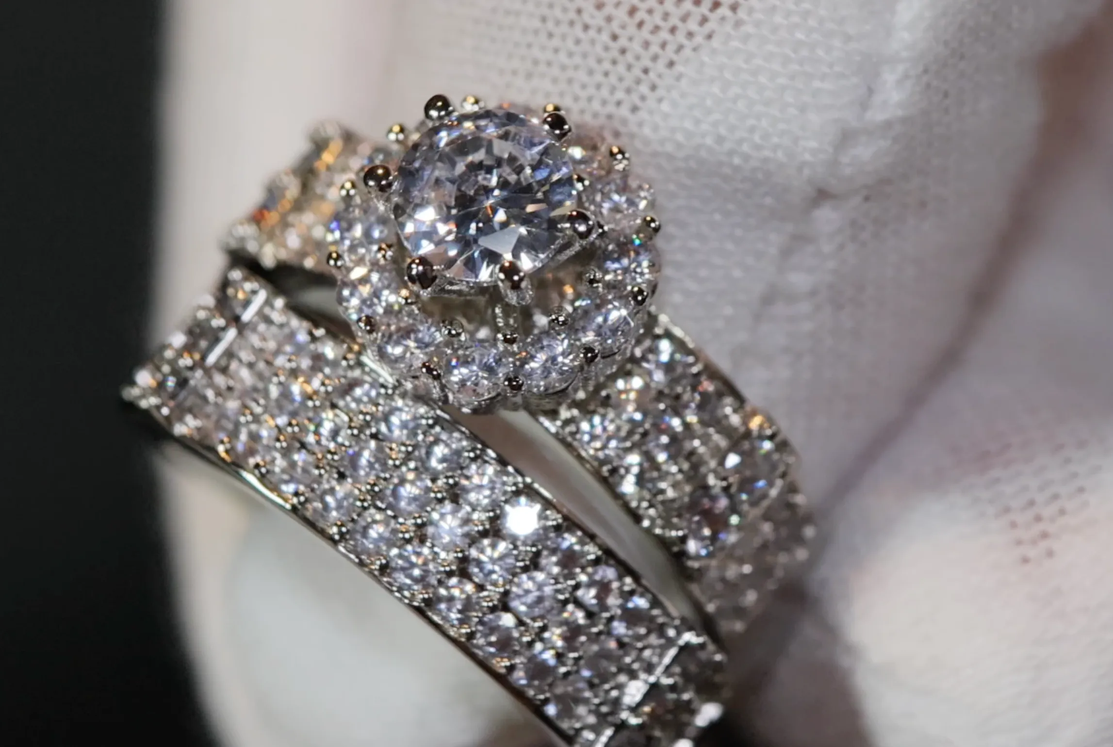 Wedding Ring | Engagement Ring Set | Engagement Rings | Womens Diamond Ring Set
