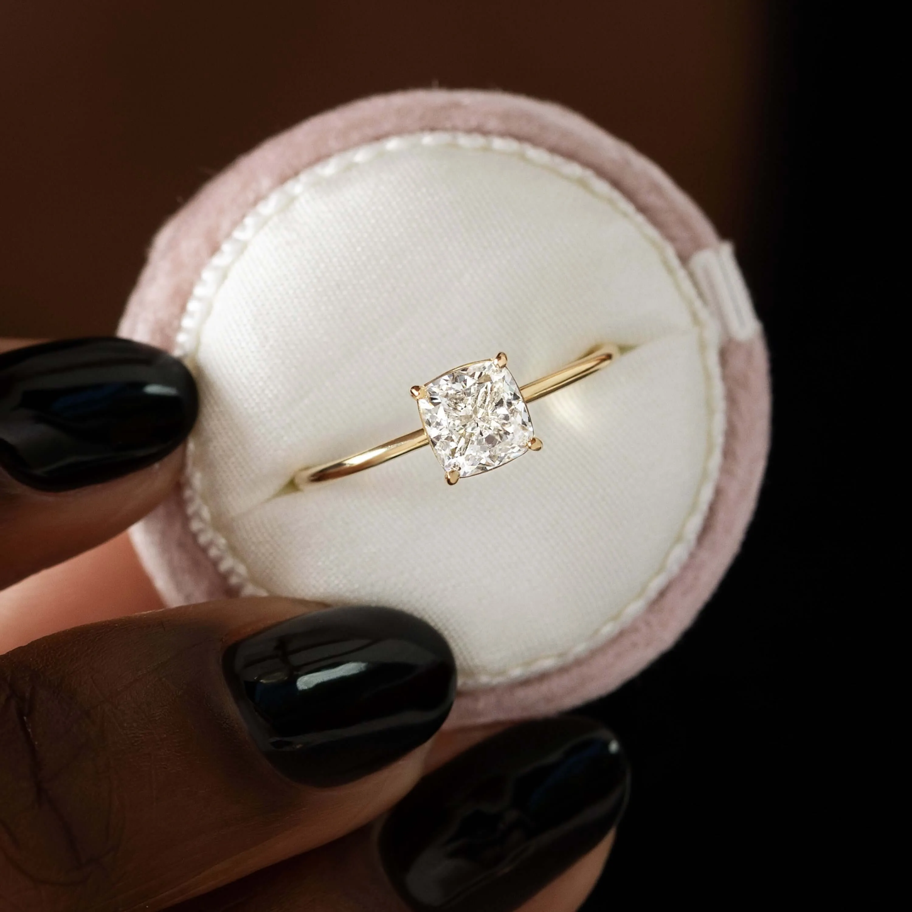 Whisper Ring, Cushion Cut