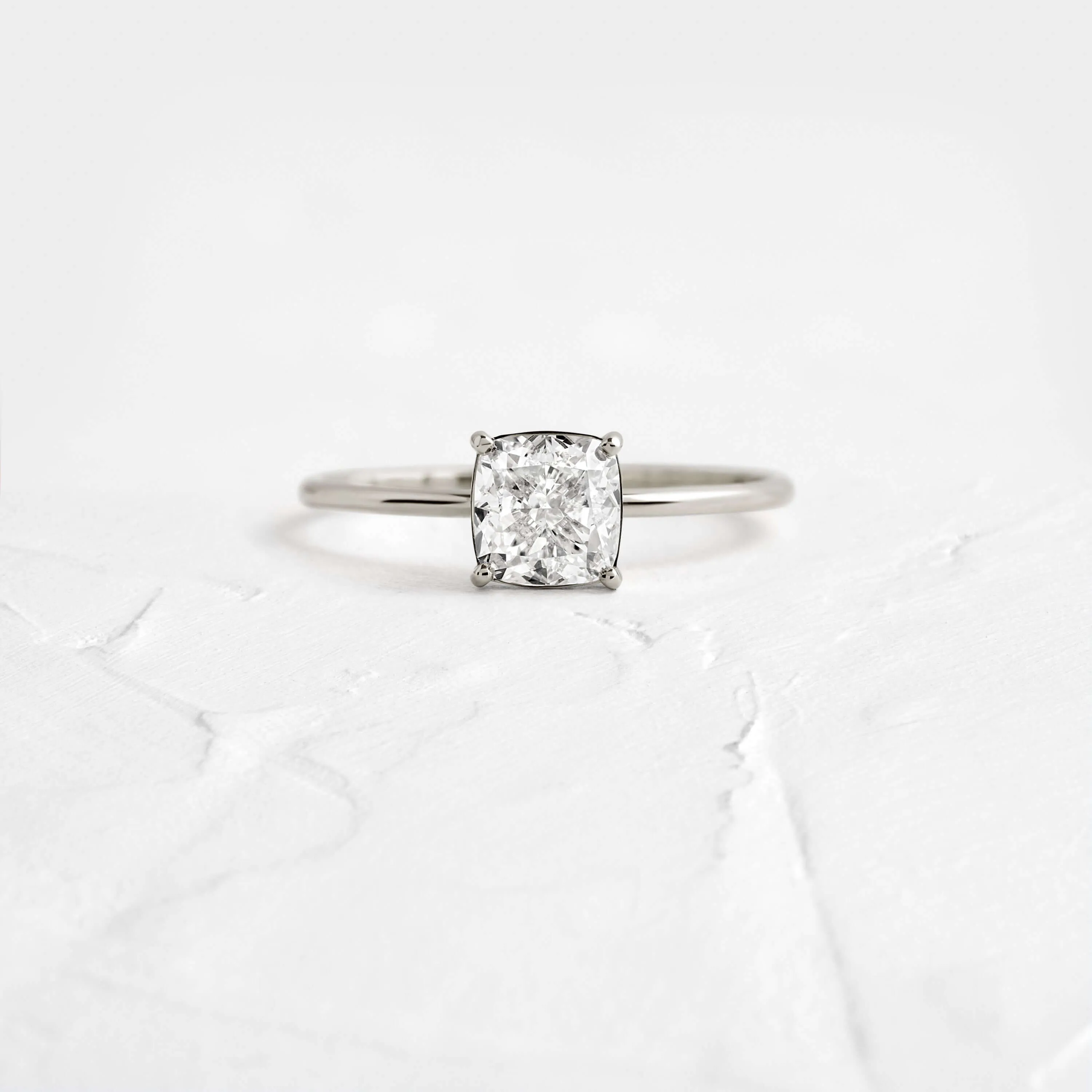 Whisper Ring, Cushion Cut