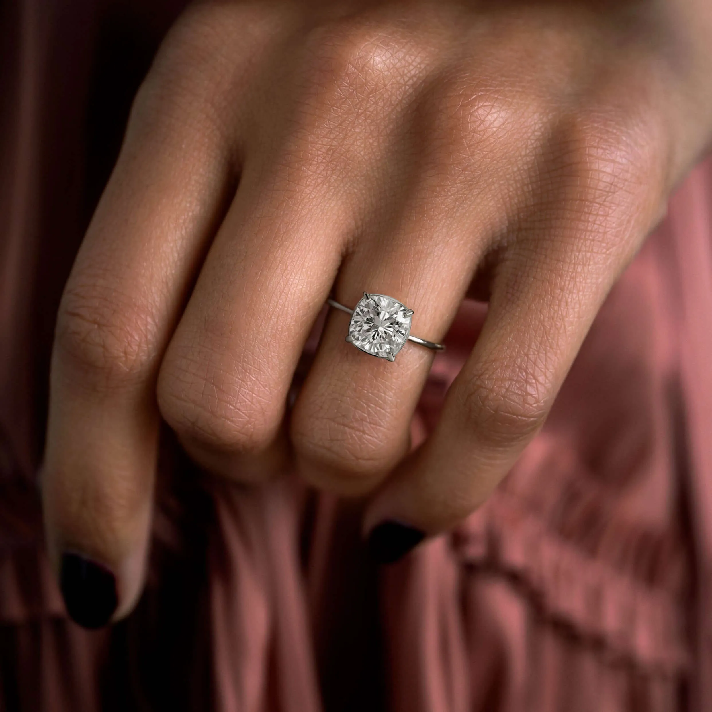 Whisper Ring, Cushion Cut