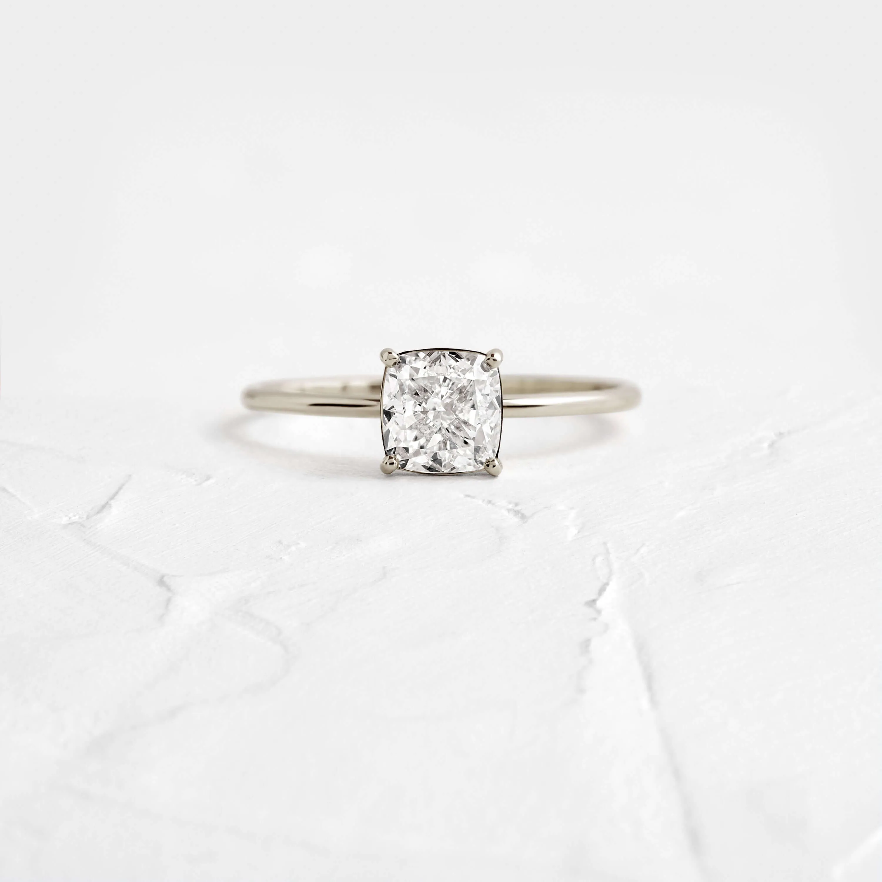 Whisper Ring, Cushion Cut