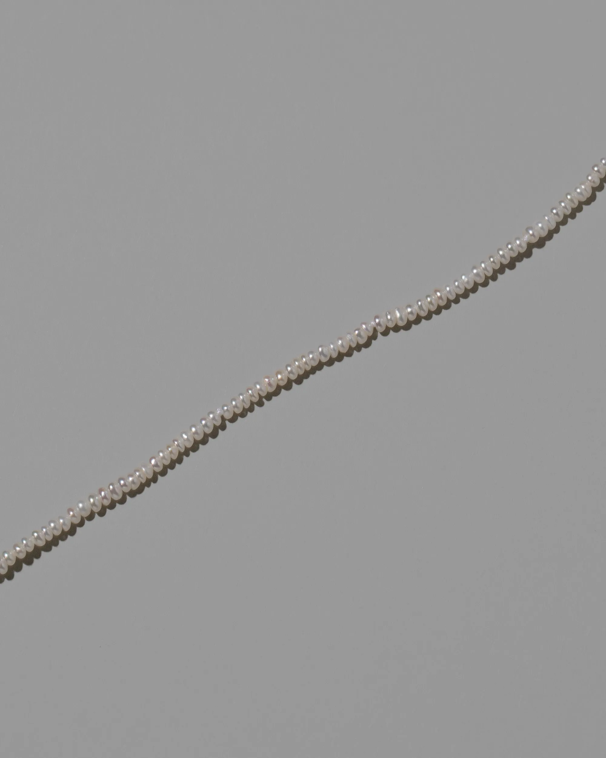 White Pebble Seed Pearl Choker Necklace