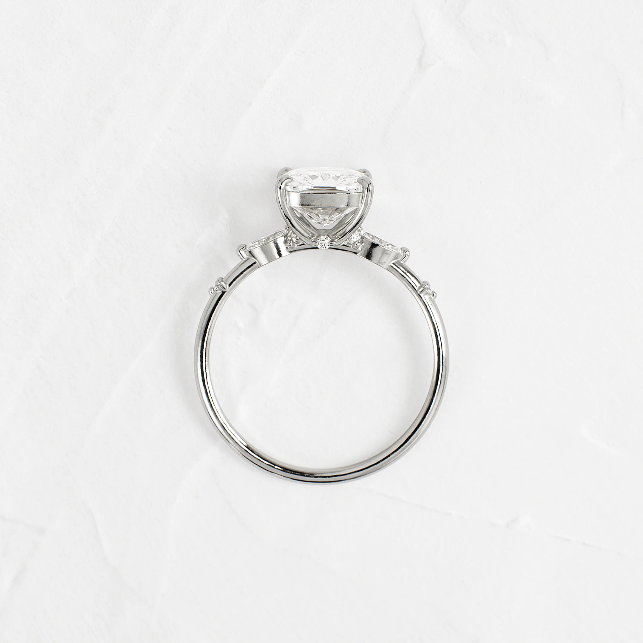 Windlass Ring, Cushion Cut