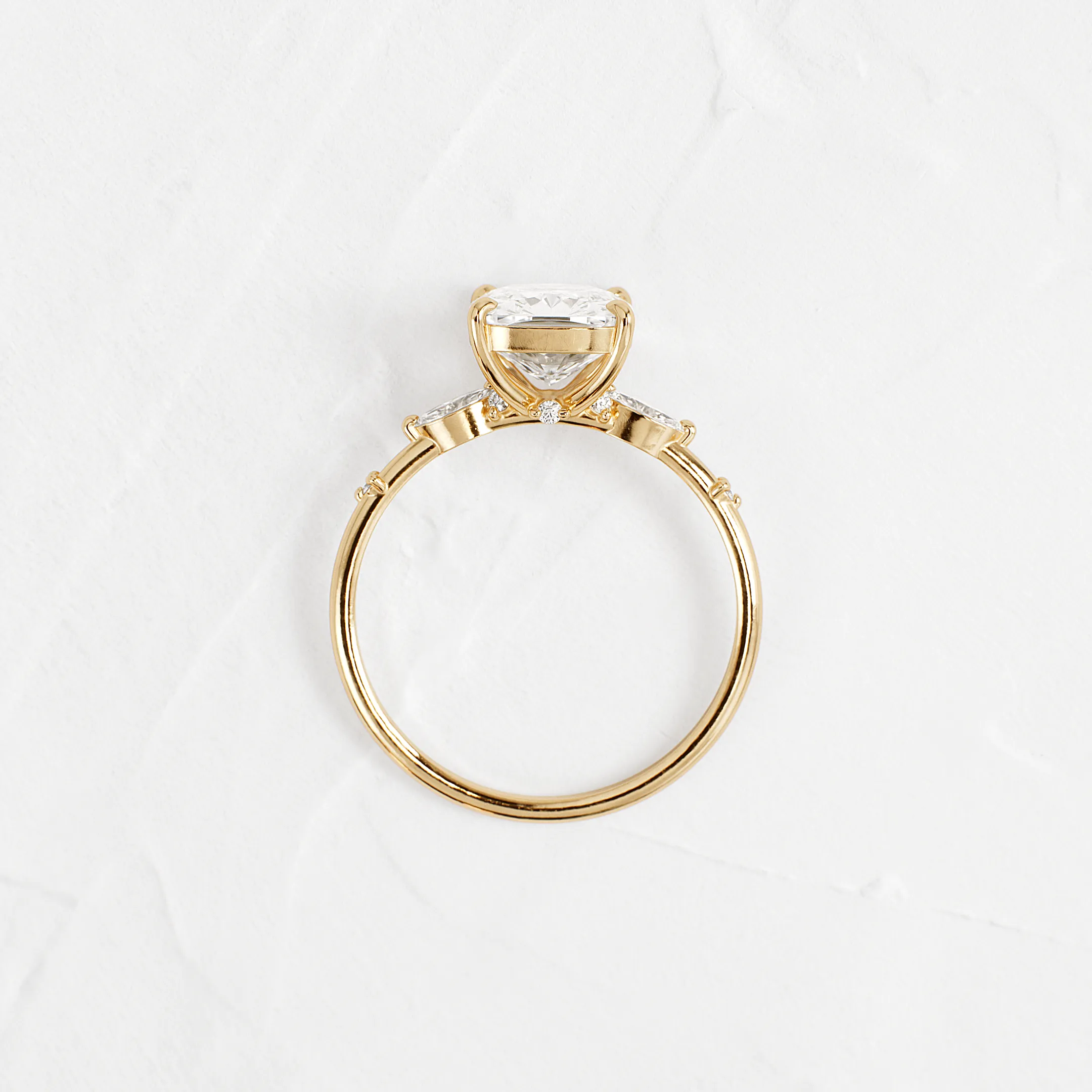 Windlass Ring, Cushion Cut