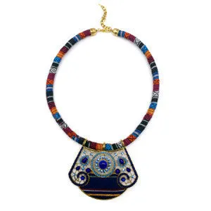 women bohemia necklace&pendants multicolor statement choker necklace za antique tribal ethnic boho jewelry mujer bijoux
