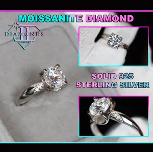 Womens Moissanite Ring | Womens Moissanite Diamond Engagement Rings