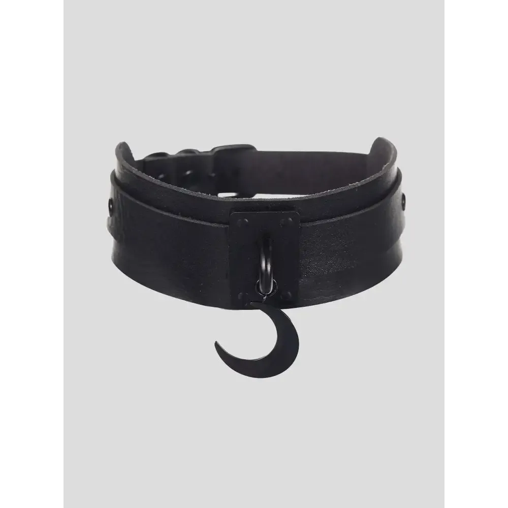 Y2K Punk Moon Pattern Choker Necklace for Parties