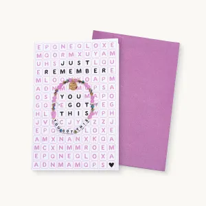 You Got This Bracelet Greeting Card
